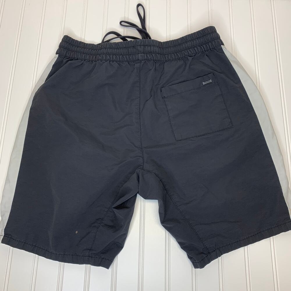 Pac Sun Board Shorts Swim Trunks Blue White Stripe Sz Medium
